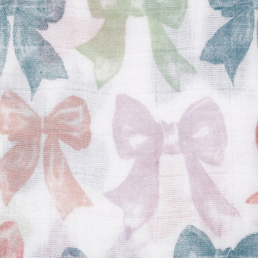 おくるみスワドル/リボン/オーガニック/2枚 リボン/オーガニック/2枚