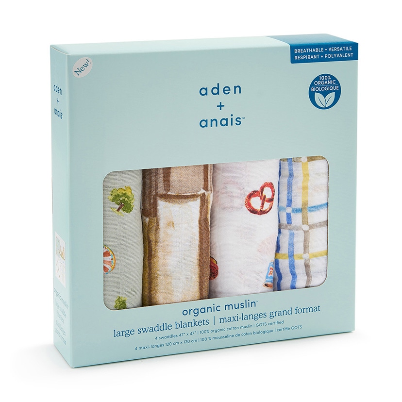 おくるみスワドル/ニューヨーク/オーガニック/4枚 ニューヨーク/オーガニック/4枚