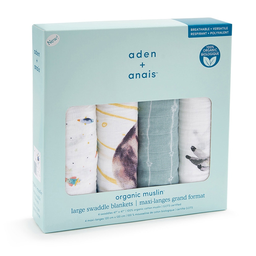 おくるみスワドル/スペース/オーガニック/4枚 スペース/オーガニック/4枚