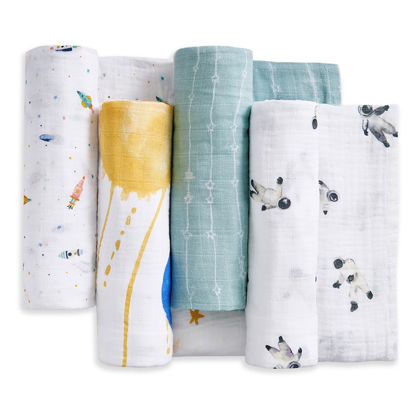 おくるみスワドル/スペース/オーガニック/4枚 スペース/オーガニック/4枚