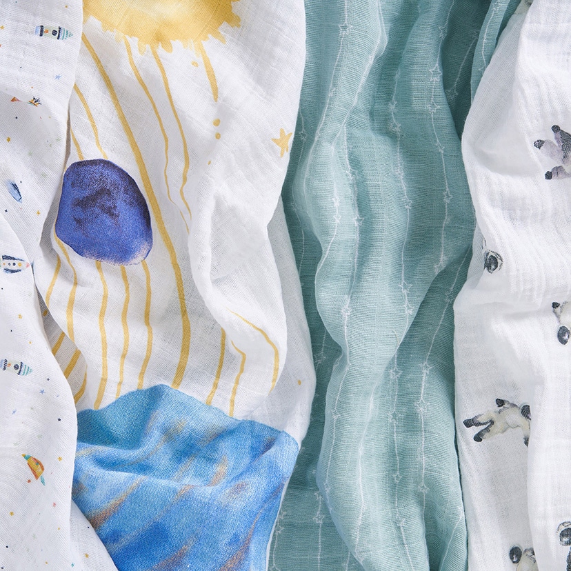 おくるみスワドル/スペース/オーガニック/4枚 スペース/オーガニック/4枚