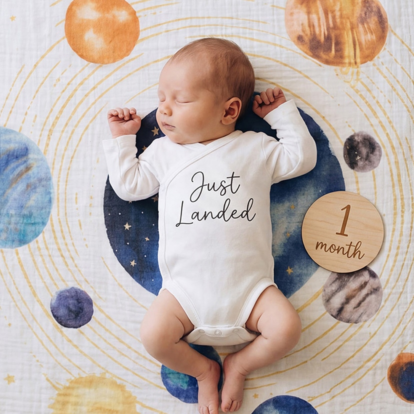 おくるみスワドル/スペース/オーガニック/4枚 スペース/オーガニック/4枚