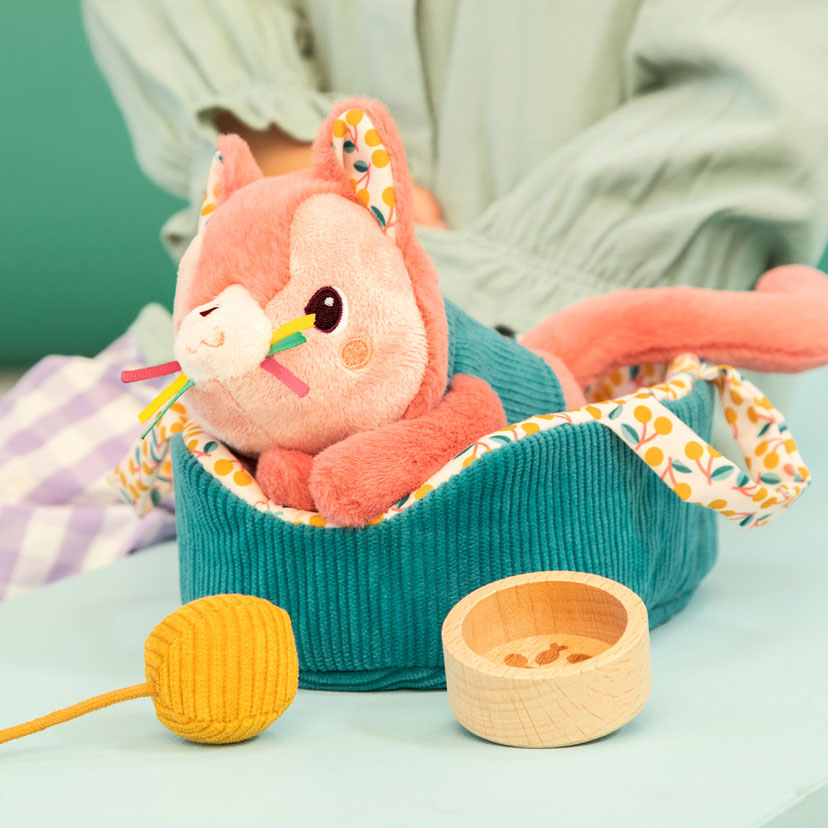 お世話セット/バスケット付き/ネコのジャンヌ