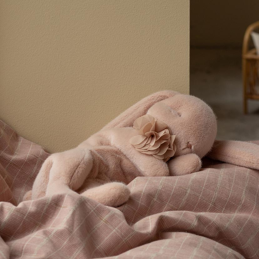 おやすみウサギのぬいぐるみ/S/パウダーピンク パウダーピンク